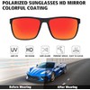 Paleshy Unisex Rectangle FrameSunglasses -Simple Trendy Designfor Everyday and Outdoor