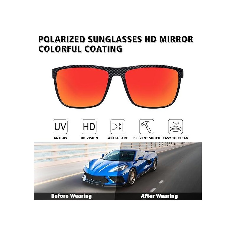 Paleshy Unisex Rectangle FrameSunglasses -Simple Trendy Designfor Everyday and Outdoor