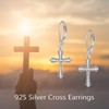 ONEFINITY Cross Earrings for Women Sterling Silver Cross Earring Cross