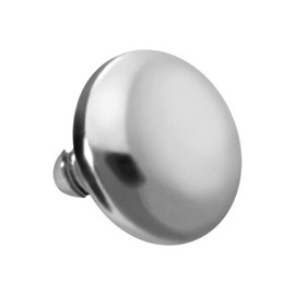 PIERCINGLINE Titanium Screw Attachment with External Thread 0.9 mm Screw Disc Flat Piercing Attachment Replacement Choice of Colours and Sizes, Titanium