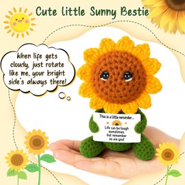 Agantree Art - Regalos de agradecimiento para mamá, papá, hermana, esposa, marido, amigos, divertidos regalos emocionales de graduación para mujeres y hombres, ella, hecho a mano, diseño de girasol