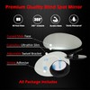 Ampper Oval Blind Spot Mirrors, Frameless 360 Degree Adjustabe HD