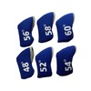 Golf Club Wedge Head Covers 6 Piece Set 48, 52,