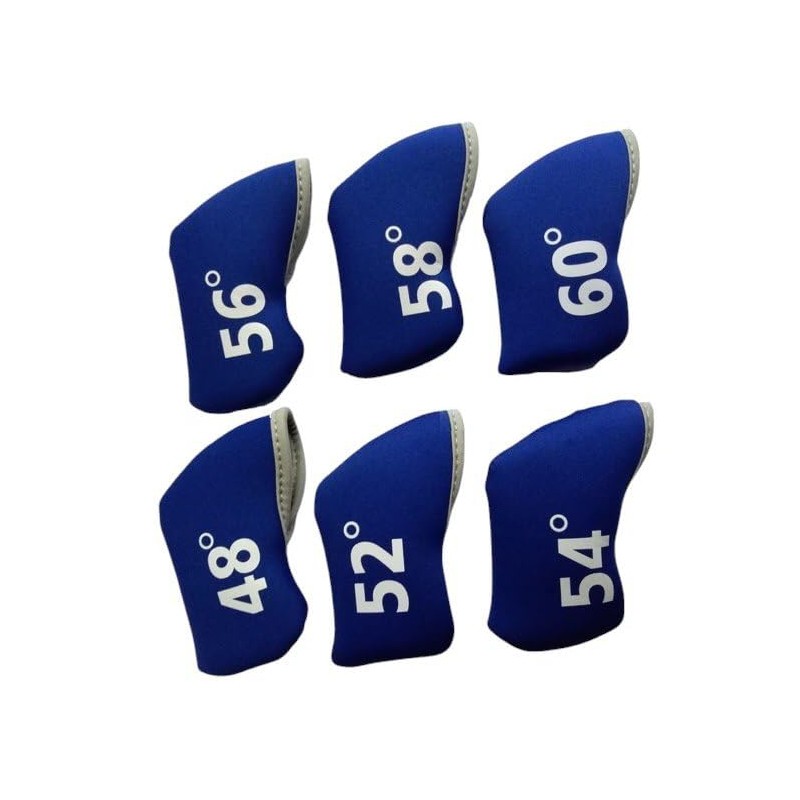 Golf Club Wedge Head Covers 6 Piece Set 48, 52,