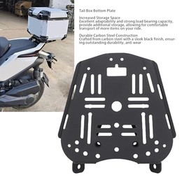 CCYLEZ Motorcycle Tail Box Under Base Plate, Luggage Pole Base Assembly Replacement for Zontes 368G 501g, with Black Removal Area Fuselage Support