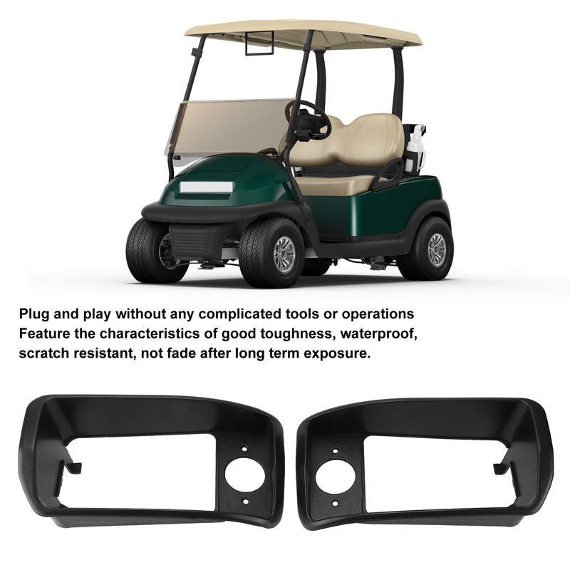 Pair Club Car Headlight Bezel Passenger Driver Side 1016879 Replacement