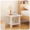 BEKMLOD 2 Tier White End Table, Sofa Side Table, Suitable