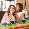 Pride Rainbow Table Runner, Linen, Durable, Colorful, 180x33 cm, Multi-Purpose