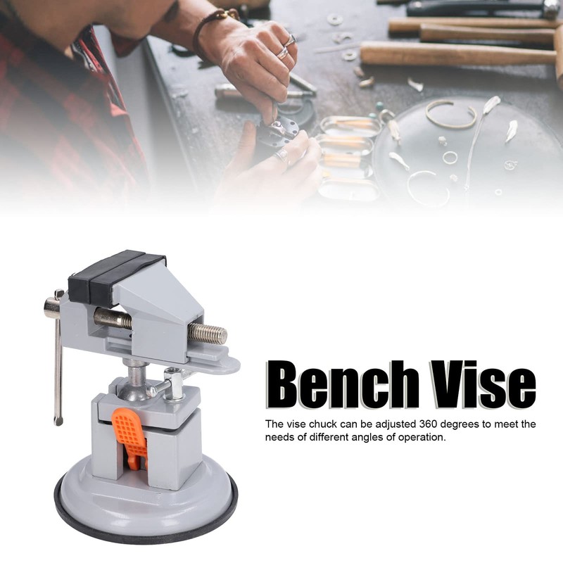 Mini Bench Vise 360 Degree Universal Rotating Square Workbench Clamp