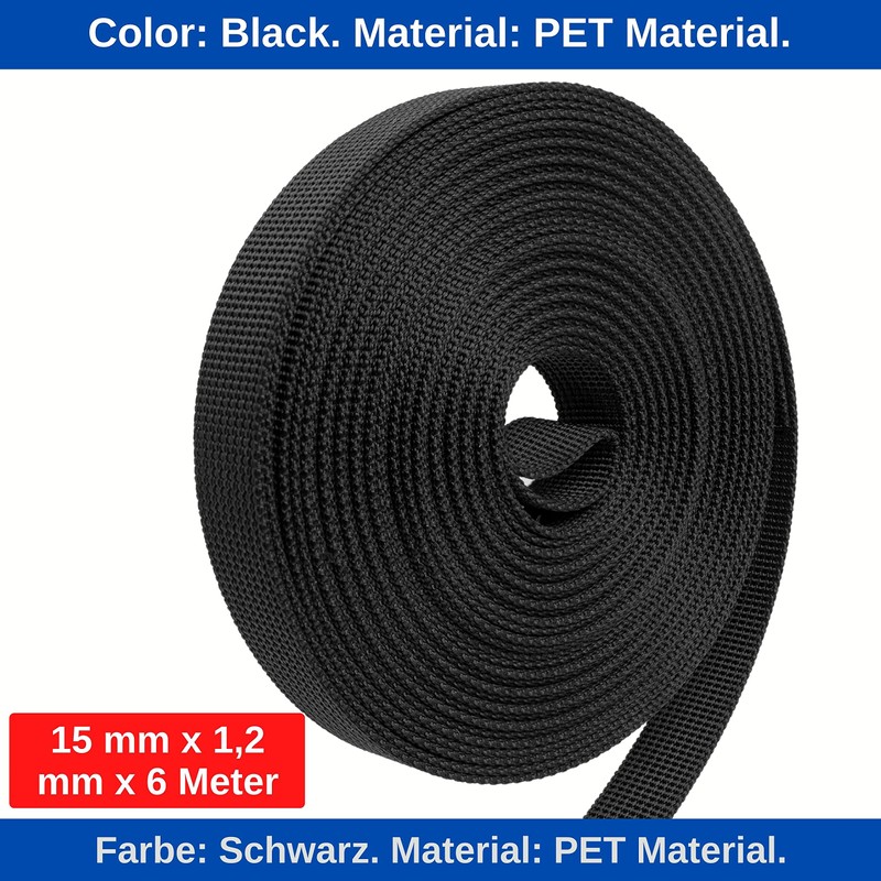Your Day Mate Webbing Set with 18 Buckles, 6 Metre