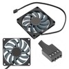2Set Computer Case Heat Dissipation 4 Pins PWM Intelligent Temperaturecontrol