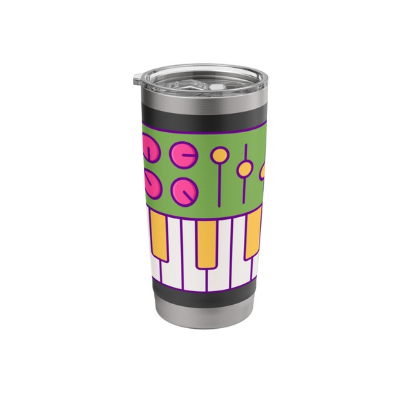 MIDI Keyboard Controller - Synthesizer Retro Stainless Steel Insulated Tumbler