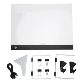 A3 LED Light Pad for Rhinestone Painting USB Powered Adjustable Brightness Tracing Light Box with Detachable Stand Clips