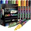 ArtShip Design 12 Earth Tone Chalk Markers Double Pack of