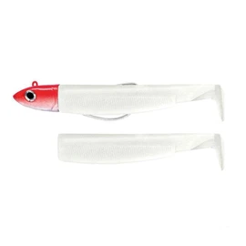 Fiiish Black Minnow 70mm Combo (Rigged and Ready) 6g Red Off Shore Head + White Body
