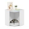 Furinno Peli Litter Box Enclosure in Solid White