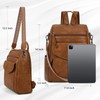 RAINSMORE Backpack Purse for Women Fashion Leather Backpack Designer Ladies
