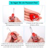 SHULLIN Pack of 2 Heart Lock Heart Shape Padlock Love