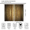 ZhiRain Bamboo Curtains Nature Japanese Asian Plant Brown Print Curtain