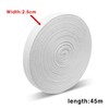 BornFeel Cotton Tape 25mm Bunting Tape Natural White/Black/White Herringbone Roll