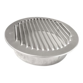 Weather Protection Grille 100 125 150 160 mm Ventilation Grille Aluminium with Fly Screen