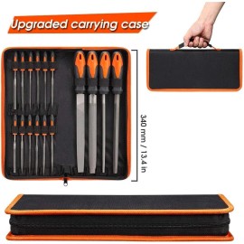 REXBETIST Juego de limas de metal de 25 piezas, acero de primera calidad