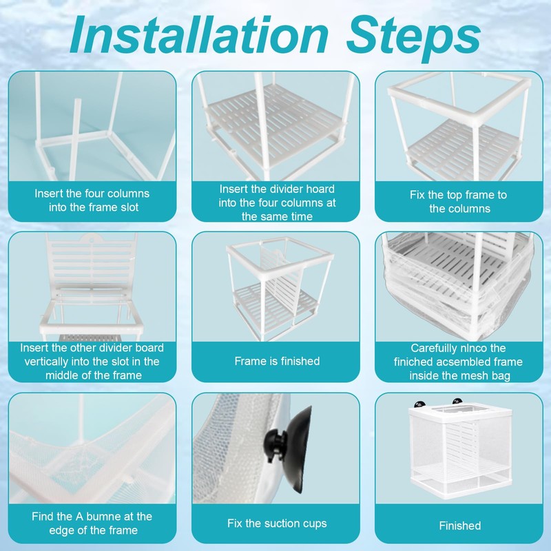 Fish Breeding Box, Breeding Box for Fish Tank, Baby Fish