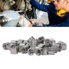 50Pcs M8 Female Thread Coupling Nut Rugged Stainless Steel Maintenance