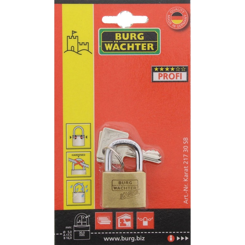 Burg Wächter Karat Lock, 30 mm, 1 Piece 105021955
