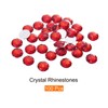 MECCANIXITY Flat Back Round Acrylic Rhinestones,10mm Red Flatback Crystal Rhinestones