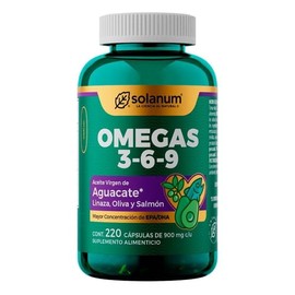 Solanum Omegas 3-6-9 con 220 C?psulas de 900 Mg C/u