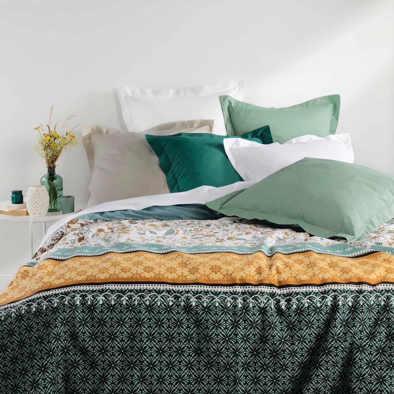 douceur d'intérieur, Biolina Fitted Sheet (140 x 190 cm) White,