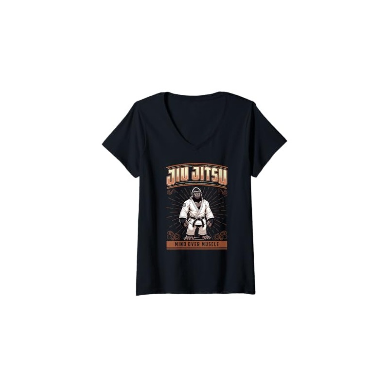 Women's Jiu Jitsu Mind Over Muscle - Cute Grappling BJJ
