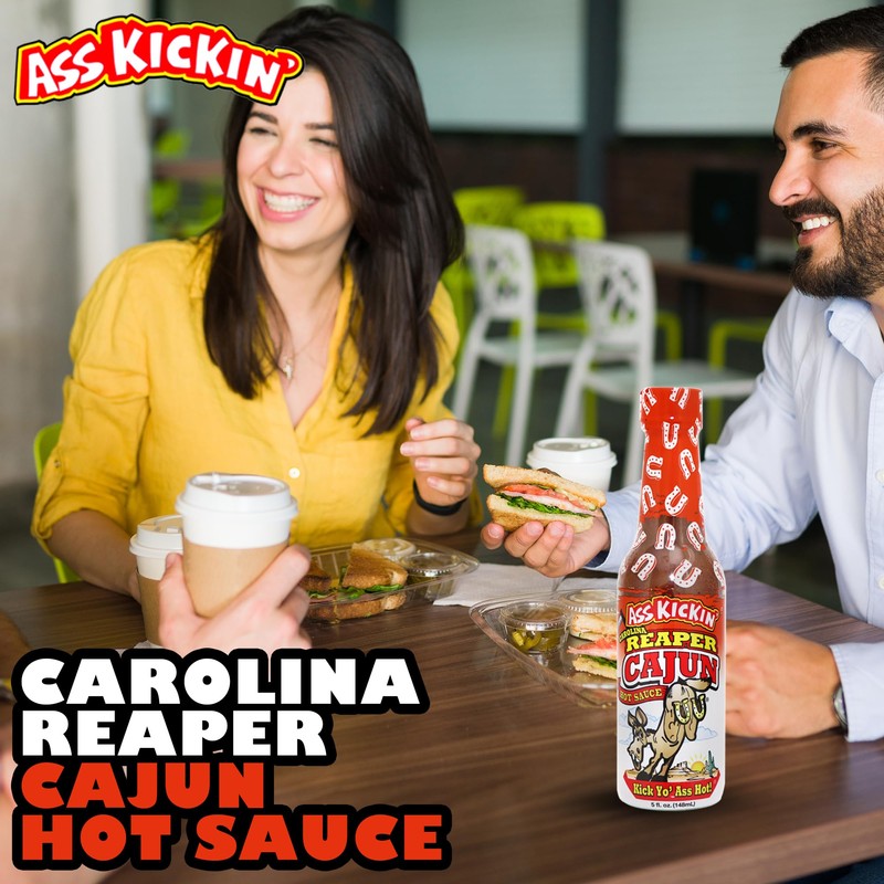 Ass Kickin’ Carolina Reaper Cajun Hot Sauce (5 oz) –