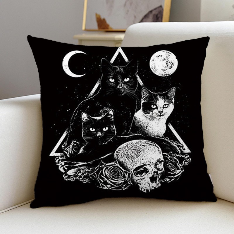 MAIGO Gothic Witchy Cushion Cover - Witch Gifts, Grunge Room