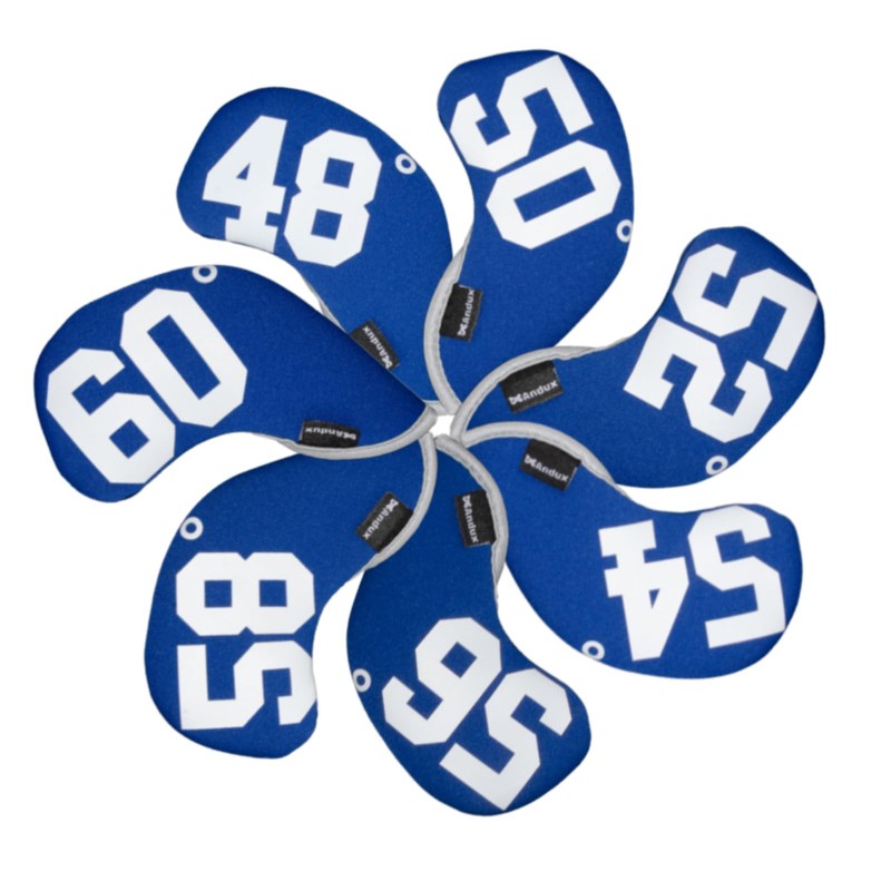 Andux 7Pack Golf Wedge Irons Club Head Covers with Degree