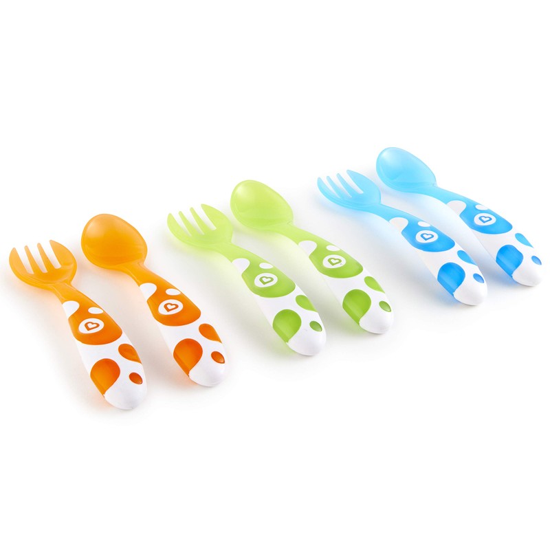 Munchkin Munchkin Multi Toddler Forks and Spoons 14905, 6 Pack