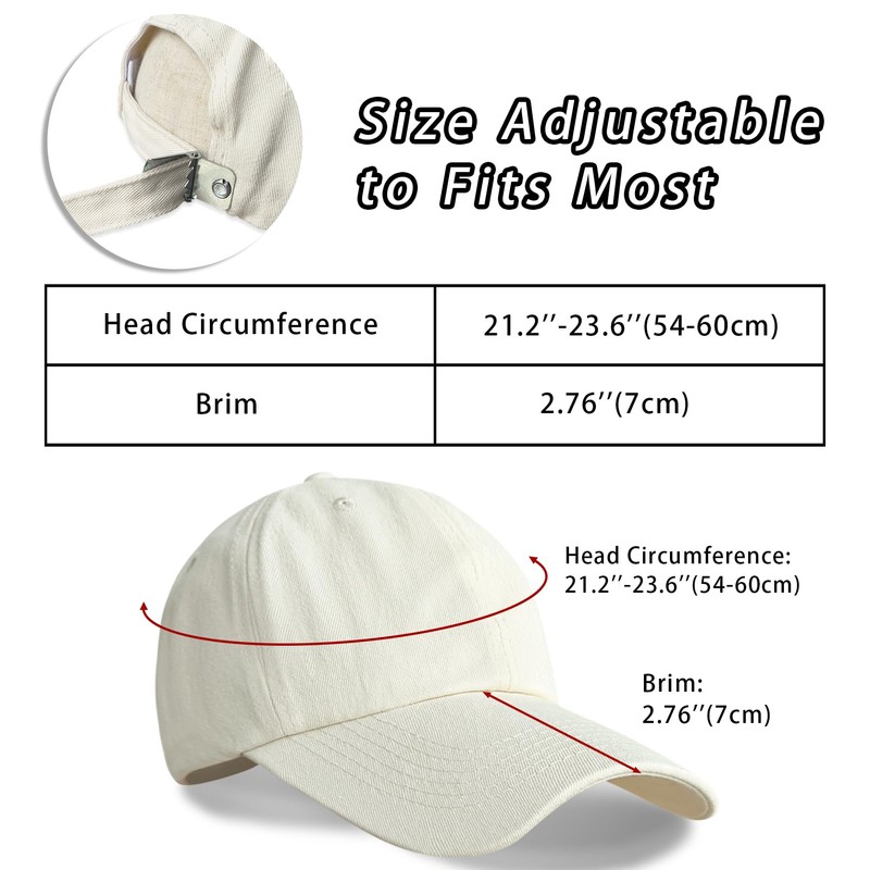 NPQQUAN Classic Low Profile Baseball Cap Golf Dad Hat Adjustable