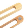 Magnetic Bamboo Toaster Tongs: 100% Natural 8.7” Wood Kitchen Toast