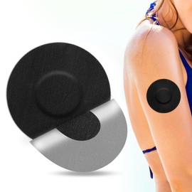 Freestyle Libre 3 Plasters, Waterproof, Breathable, Plasters for Freestyle Libre 1, 2 & 3, Skin-Friendly Plasters for Swimming & Bath, Pack of 20, Black YOUSHARES