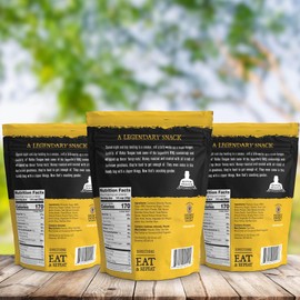 Rufus Teague BBQ Nut Variety Pack – Smoky, Sweet & Crunchy Honey Roasted Nuts – Almonds, Peanuts, Cashews & Pecans, 9 oz Resealable Pouches (Pack of 3)