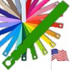 TAGKRAFTERS 9" x 1" Green - 1,000 Pcs - Plastic