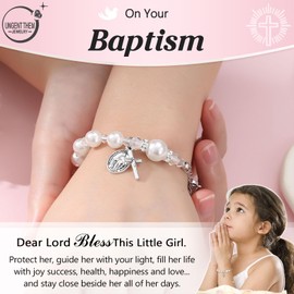 UNGENT THEM Baptism Gifts for Girl Christening Catholic Lds Baptism Decorations Favors Religious Christian Easter Gifts
