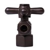 Westbrass 1/4-Turn Cross Handle Angle Stop, 1/2" IPS x 3/8"