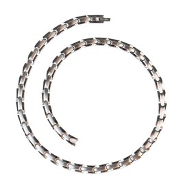 HyyMe Magnetic Necklace, Static Removal, Stylish, Germanium, Popular, Stiff Shoulder, Women's Necklace, Core Force, Hematite Sports Necklace, Wearable, Accessory, Perfect for Birthdays, Christmas