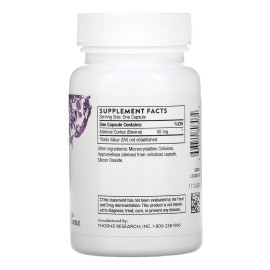 Thorne Research Adrenal Cortex Para Energía 60 Cápsulas Sin Sabor