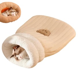BAIURE Cat Sleeping Bag for Indoor Cats,Sleeping Bag for Cats,Cozy Cat Winter Sleeping Bag,Warm Cat Sleeping Bag,Soft Fluffy Washable Cat Bed Cave,Cat Blankets for Indoor Cats (H)
