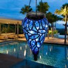 OMRAYTU Solar Hanging Lantern Outdoor Lights, Solar Lanterns Decorative Outdoor,Tear-Shaped
