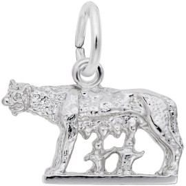 Rembrandt Sterling Silver Romulus & Remus Charm by Rembrandt
