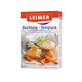LEIMER Tempura Baking Dough, 400 g, Ideal for Covering Savoury and Sweet Foods with a Golden Brown Crispy Dough Cover (1 x 400 g)